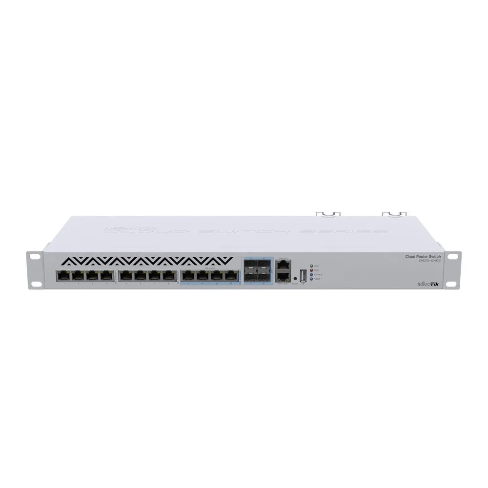 MikroTik CRS312-4C+8XG-RM 12 Port Managed Network Switch thumbnail 2