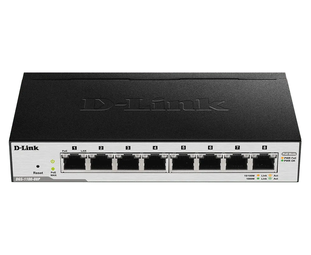 D-Link DGS-1100-08 8 Port Smart Managed Network Switch
