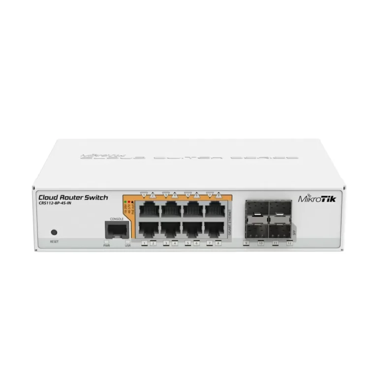 MikroTik CRS112-8G-4S-IN 12 Port Smart Managed Network Switch