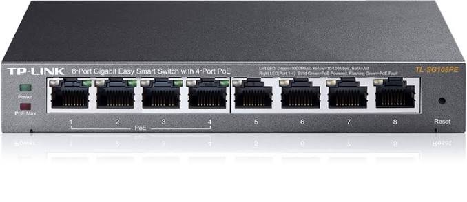 TP-Link TL-SG108PE 8 Port PoE+ Smart Managed Network Switch